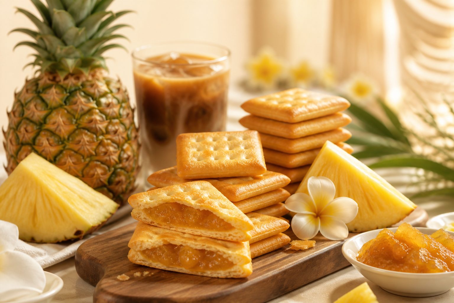 Pineapple cheese shake crackers