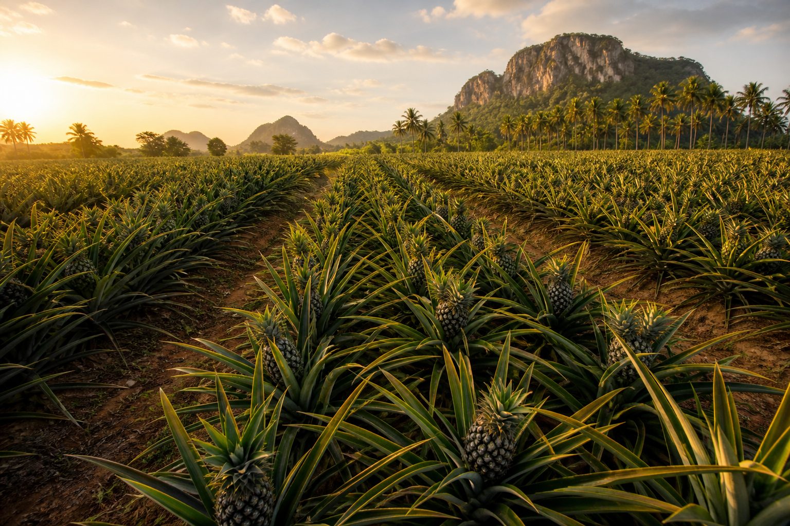 Pranburi pineapple farm